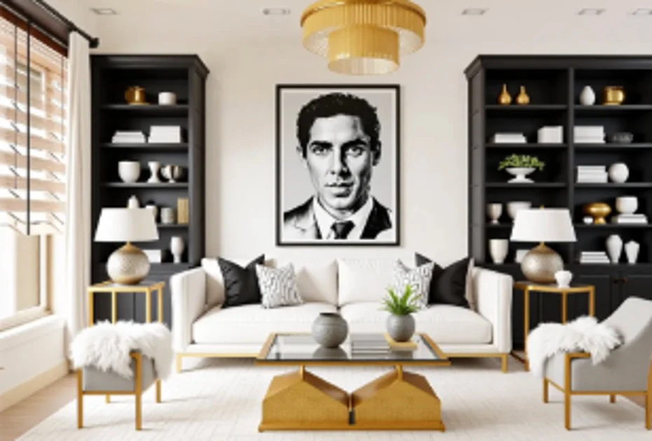 Staged living room