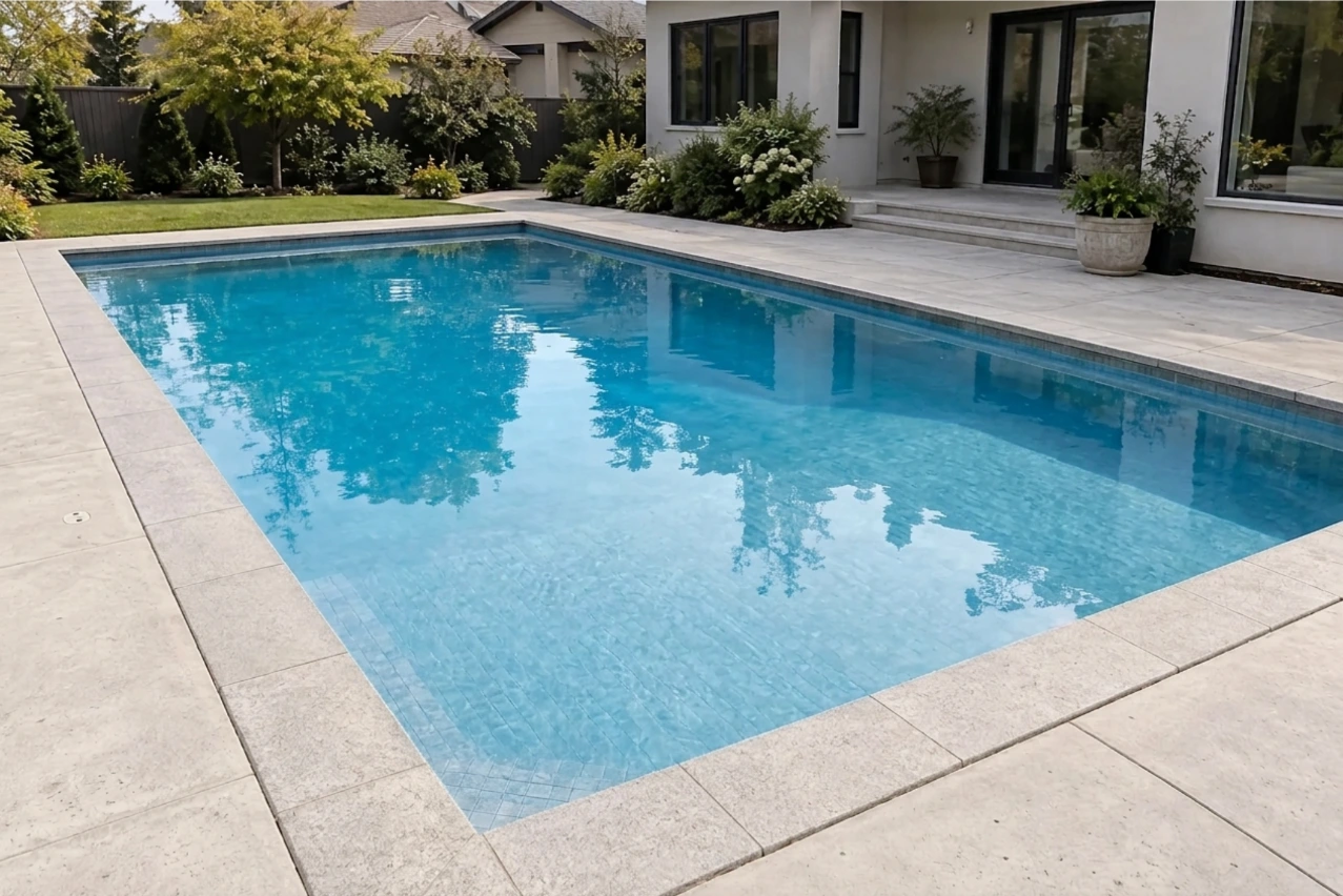 The same pool with brighter blue water and visible pool-bottom detail