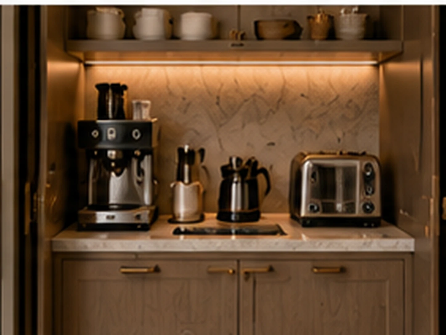 Appliance Garage pantry design