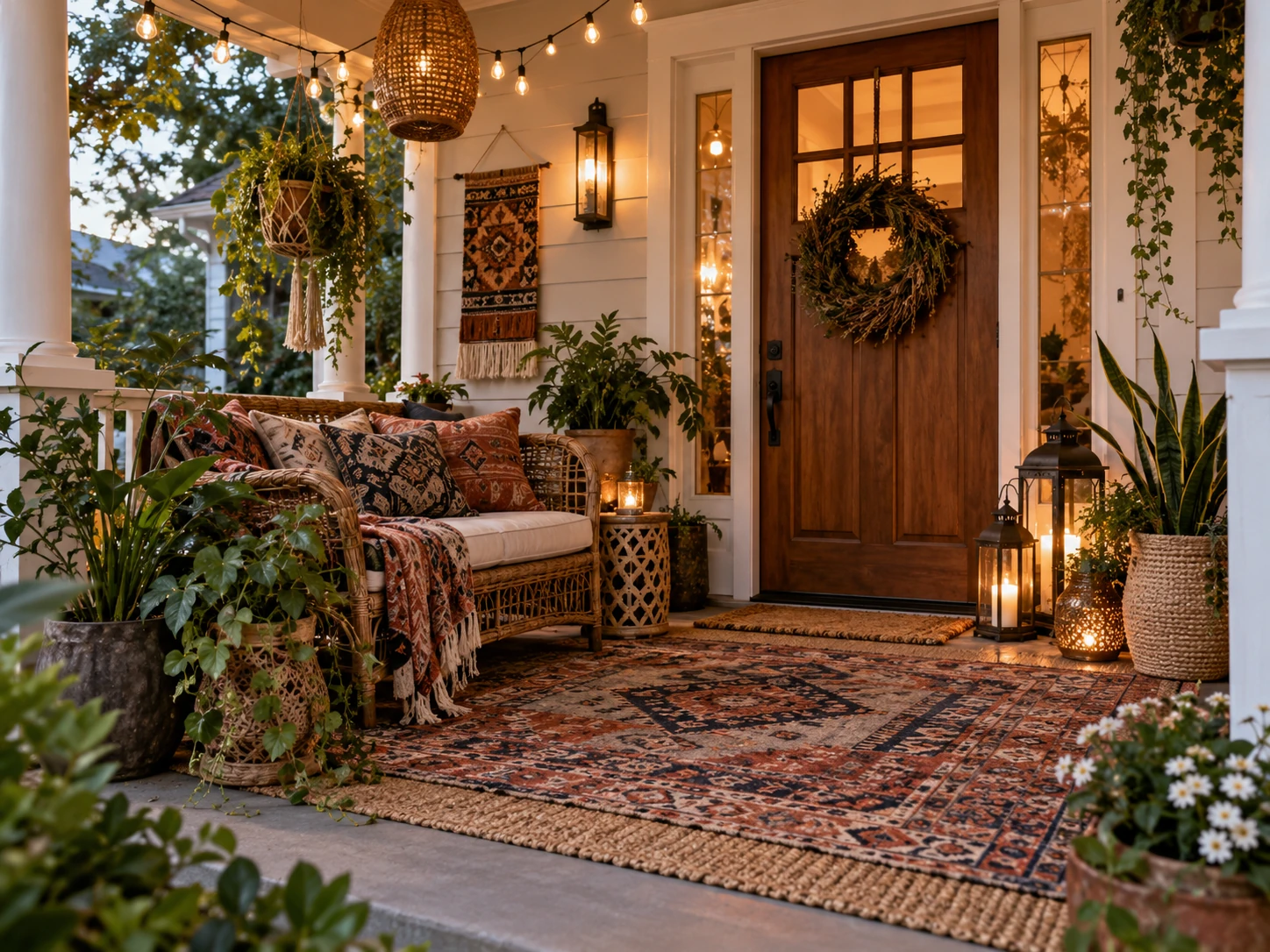 Bohemian front porch design