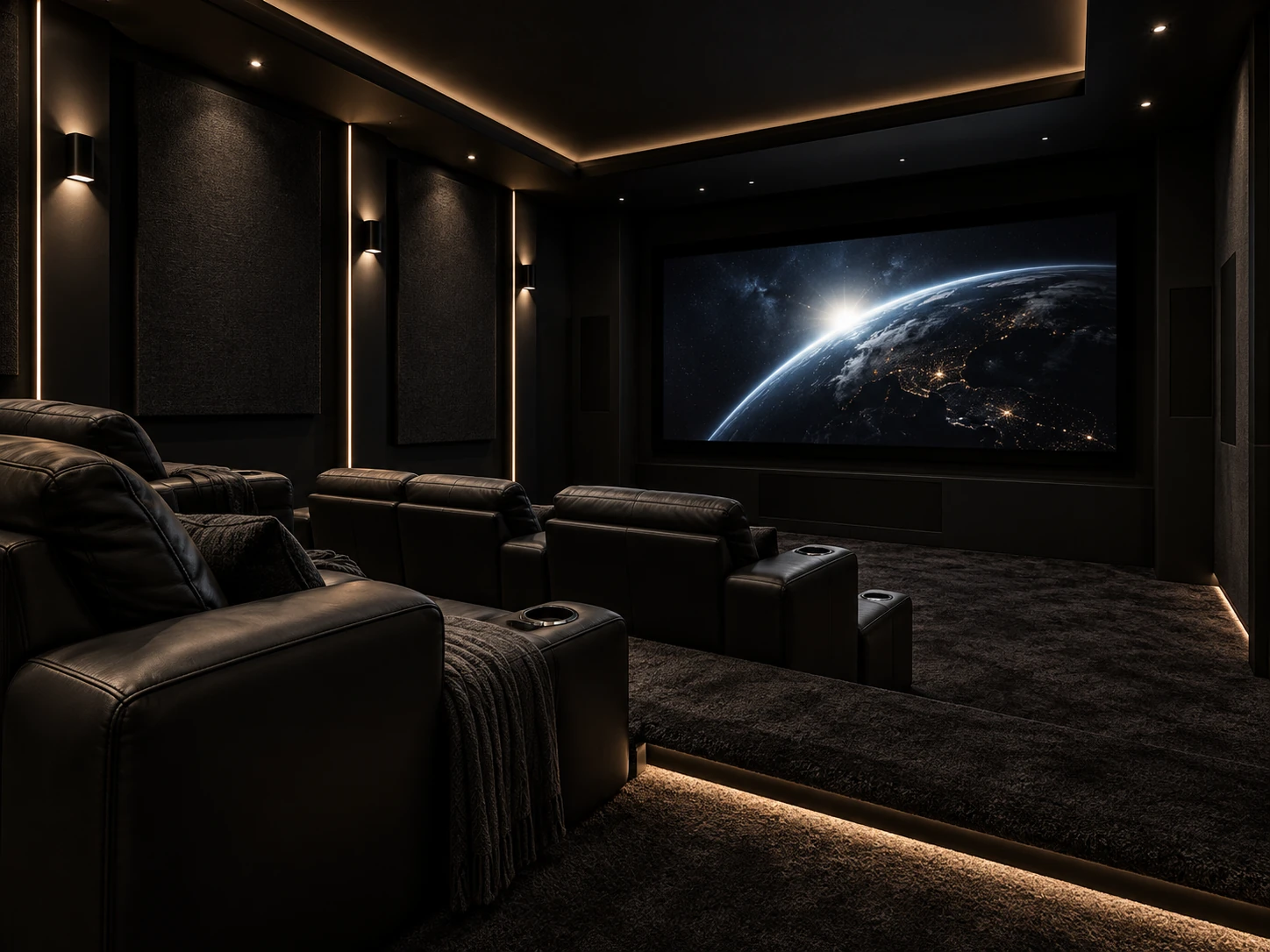 Cinema Black home theater design