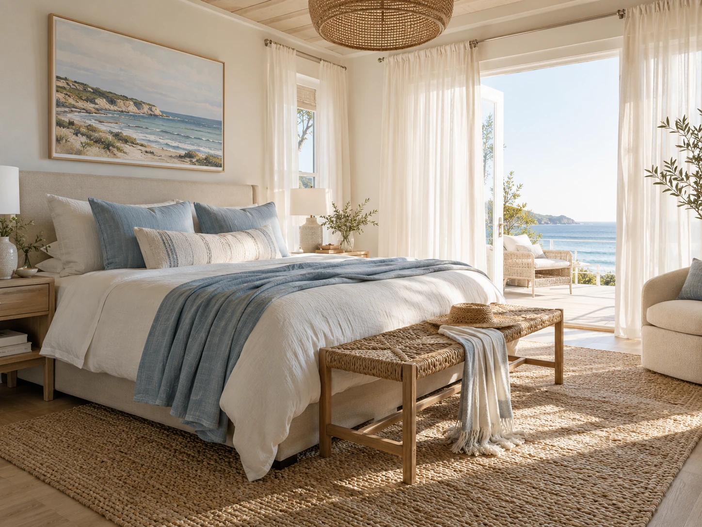 Coastal Calm master bedroom design