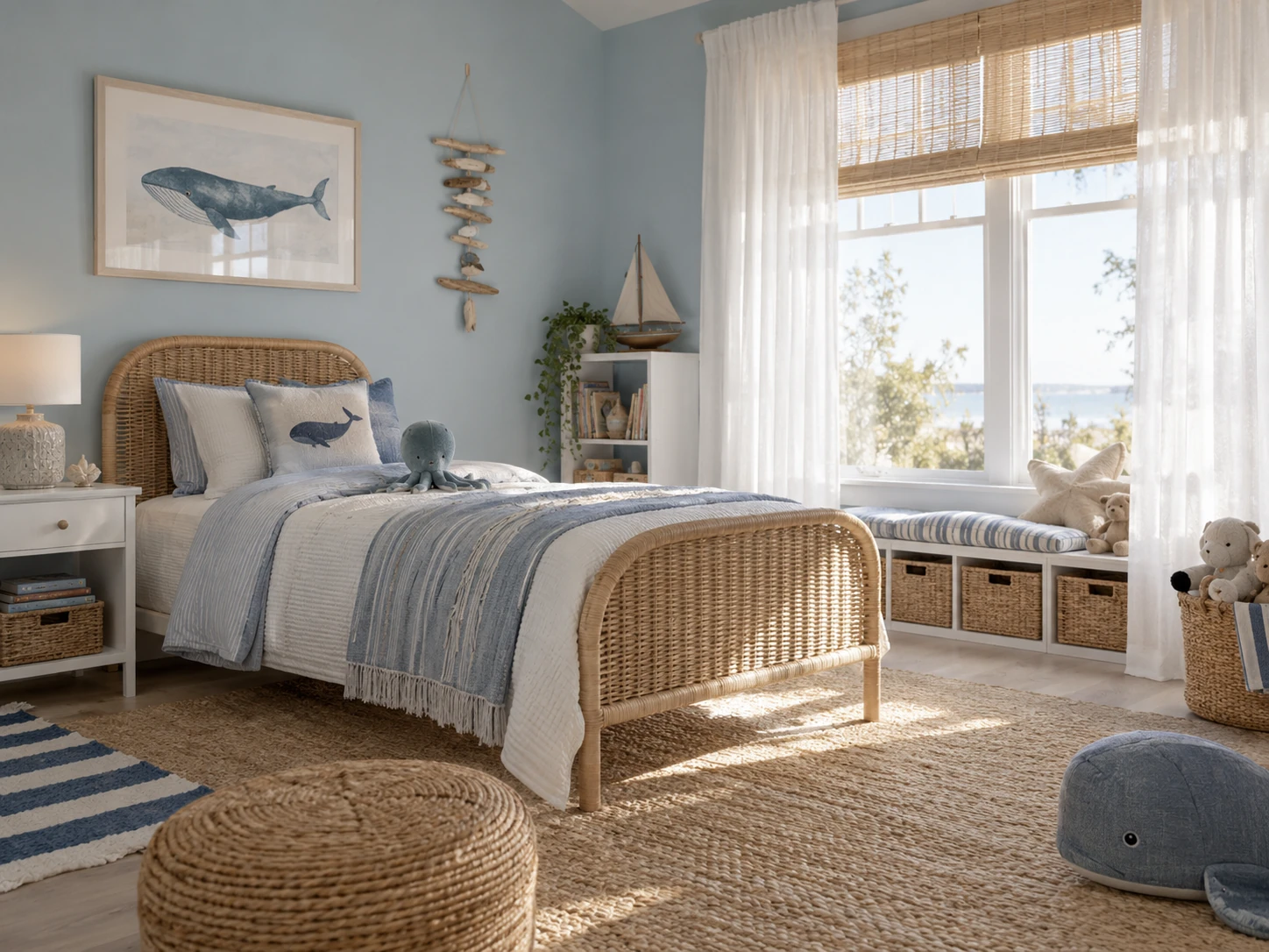 Coastal Calm kids bedroom design
