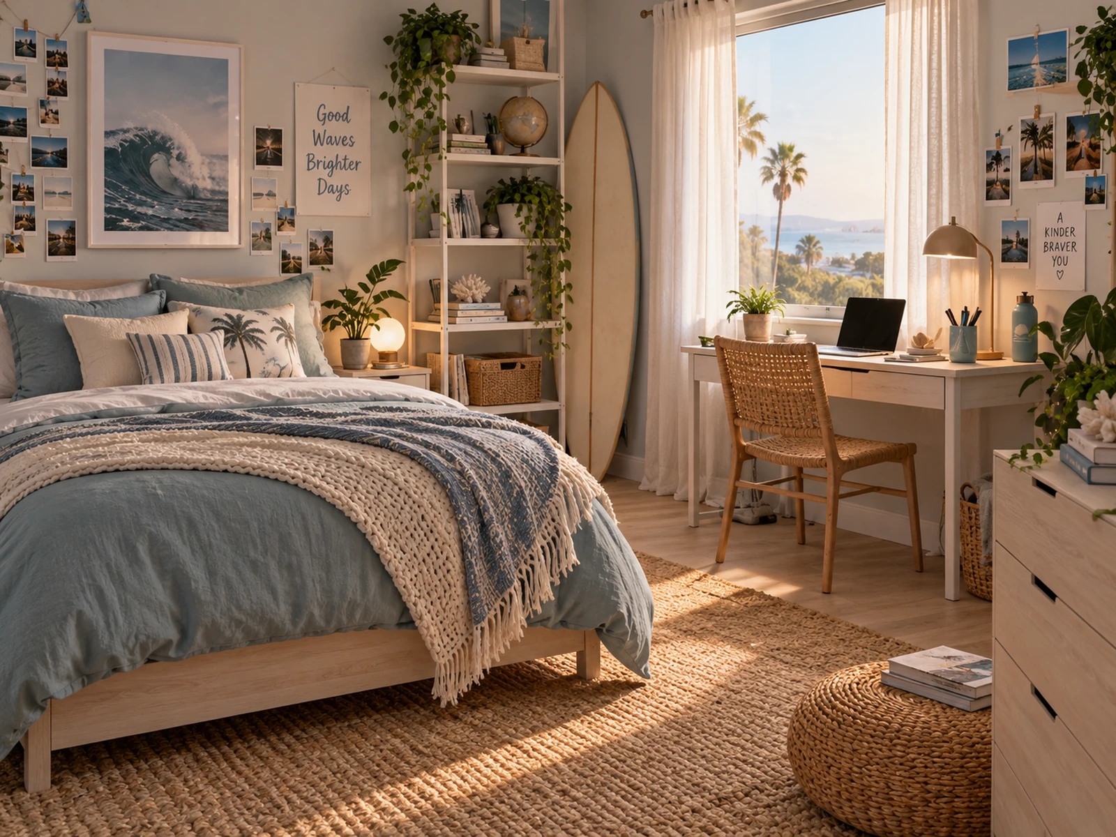 Coastal Calm teen bedroom design