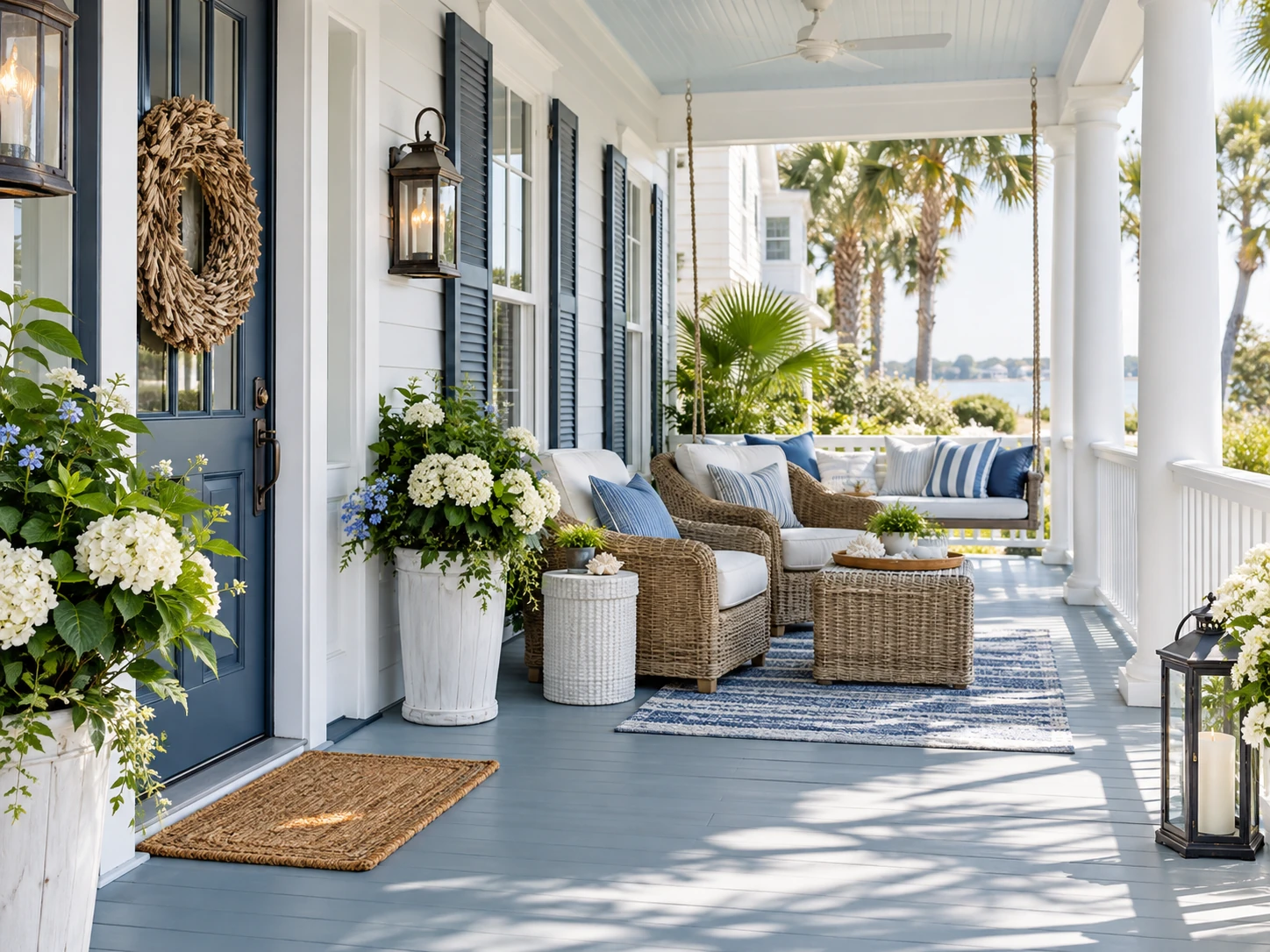 Coastal front porch design