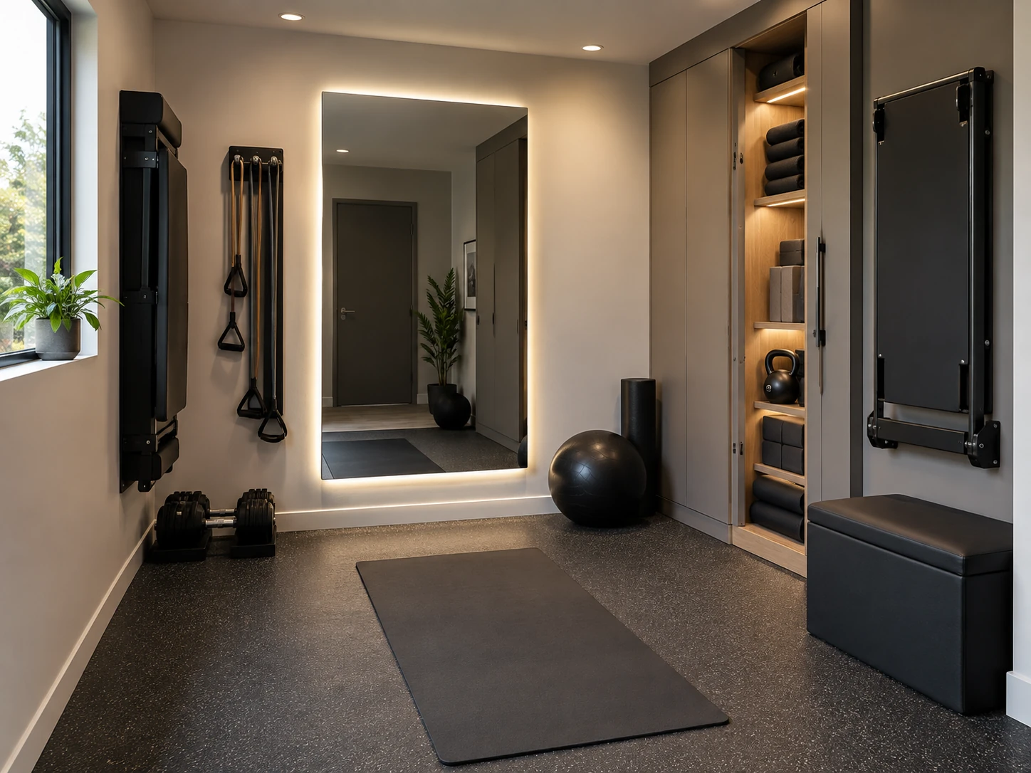 Compact Smart Gym home gym design