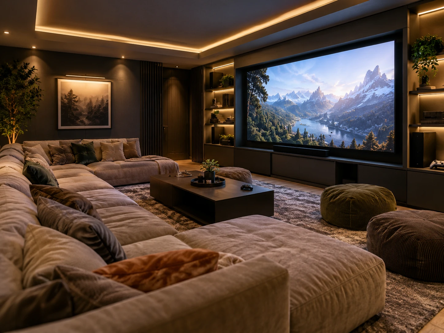 Console Lounge gaming room design