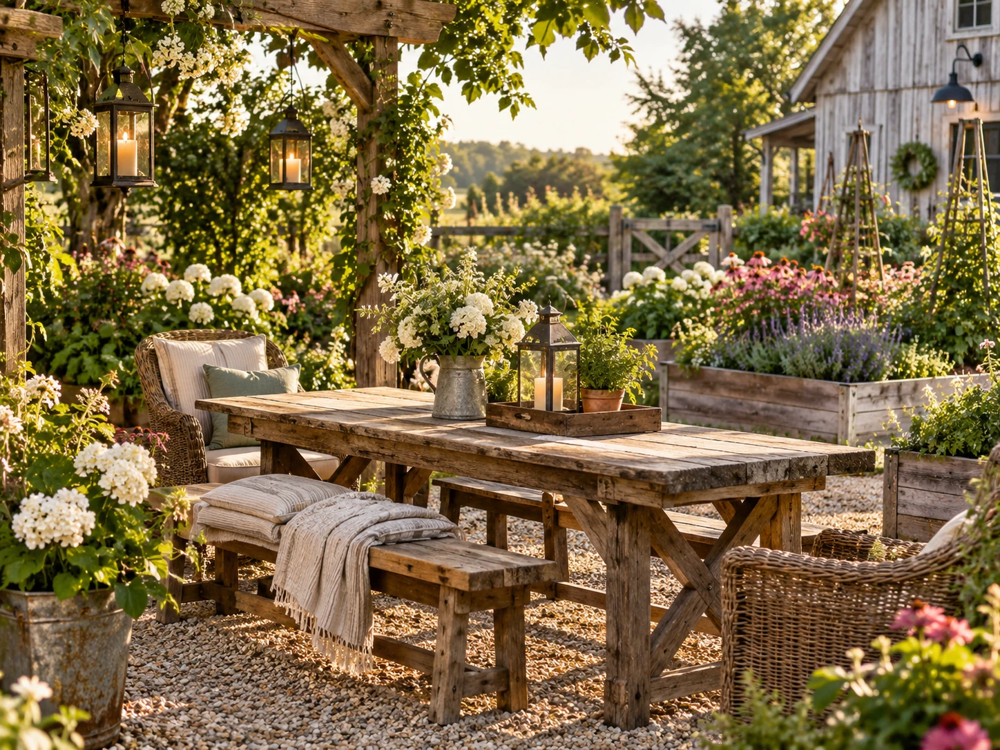 Farmhouse garden design
