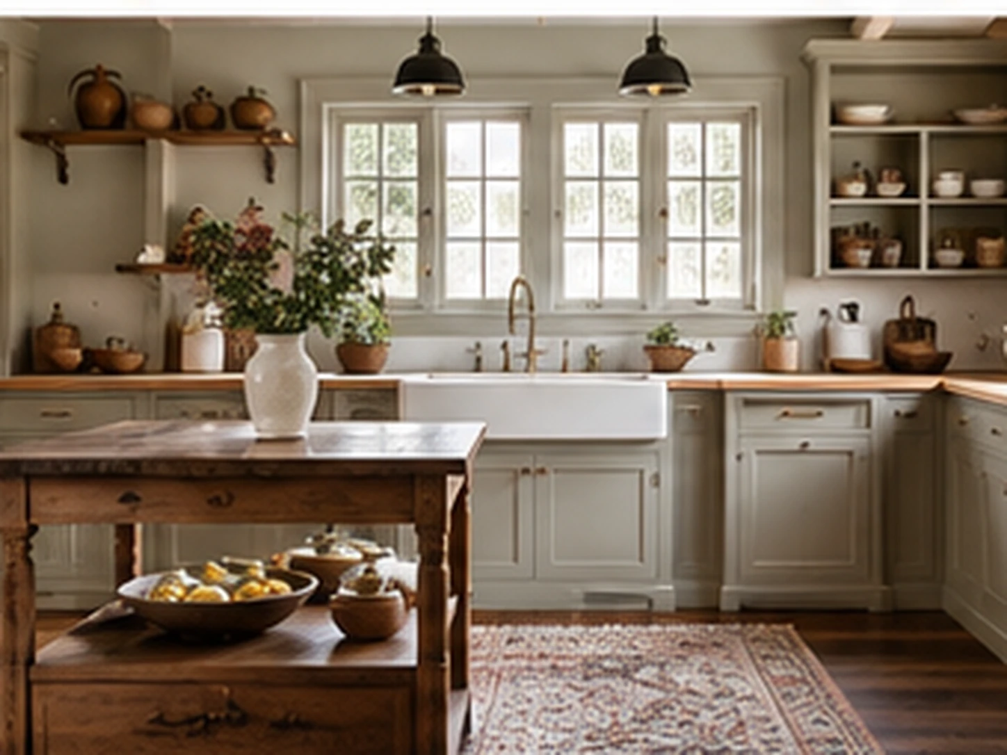 Farmhouse small kitchen design
