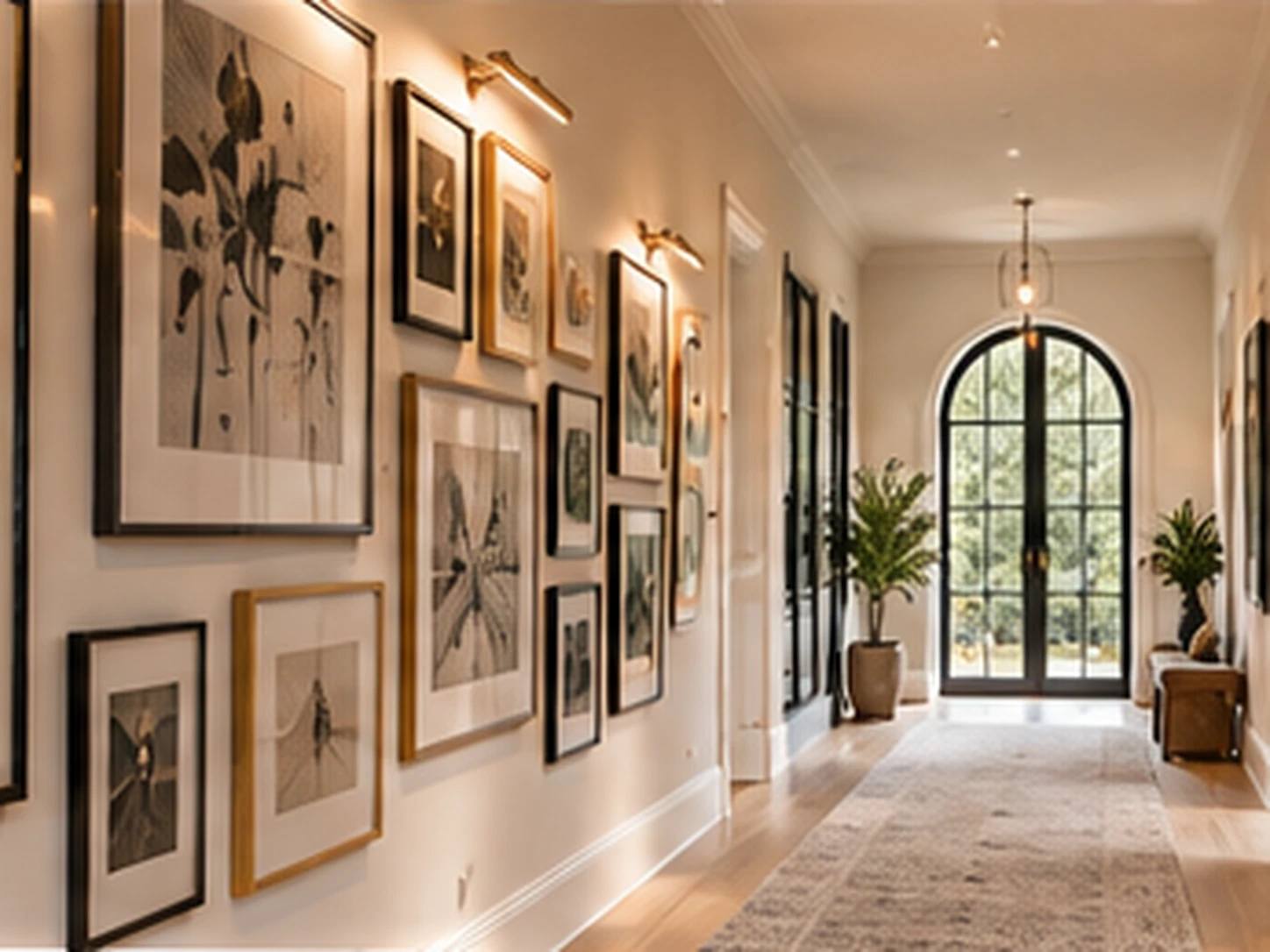 Gallery Hall hallway design