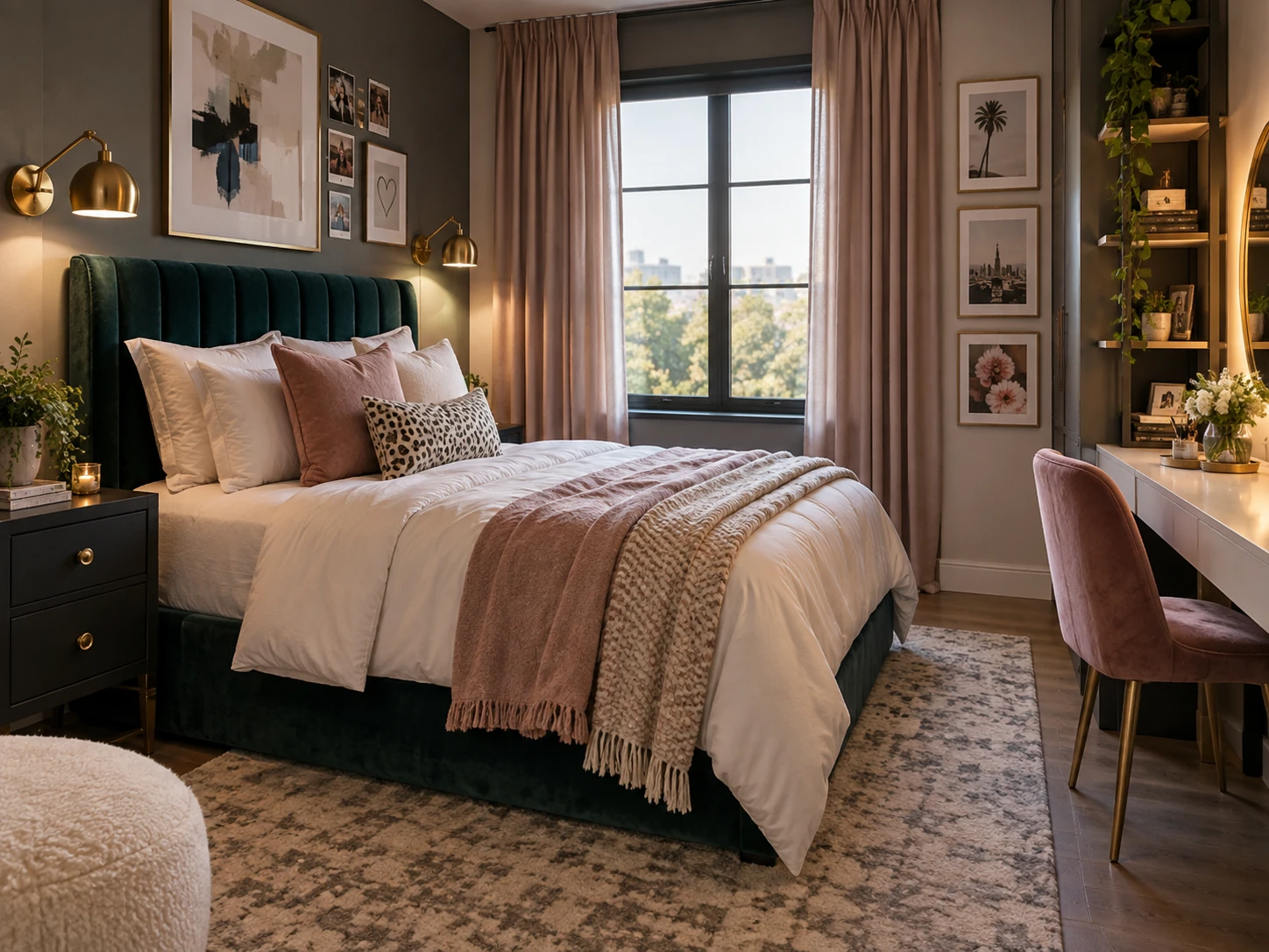 Hotel Luxe teen bedroom design