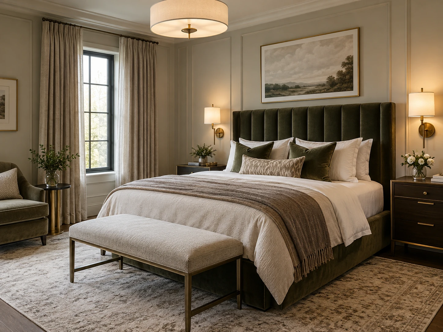 Hotel Luxe guest bedroom design