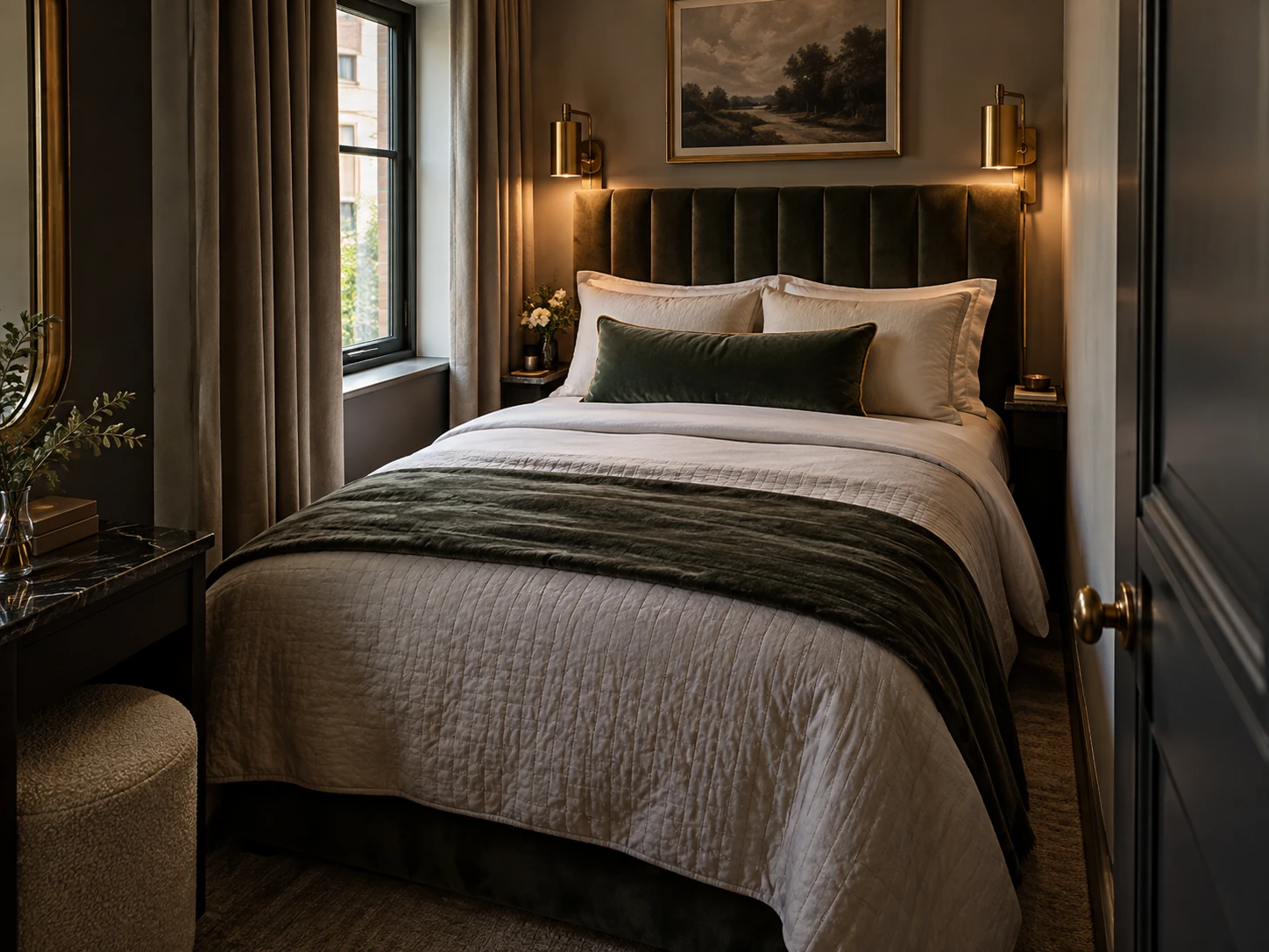 Hotel Luxe small bedroom design