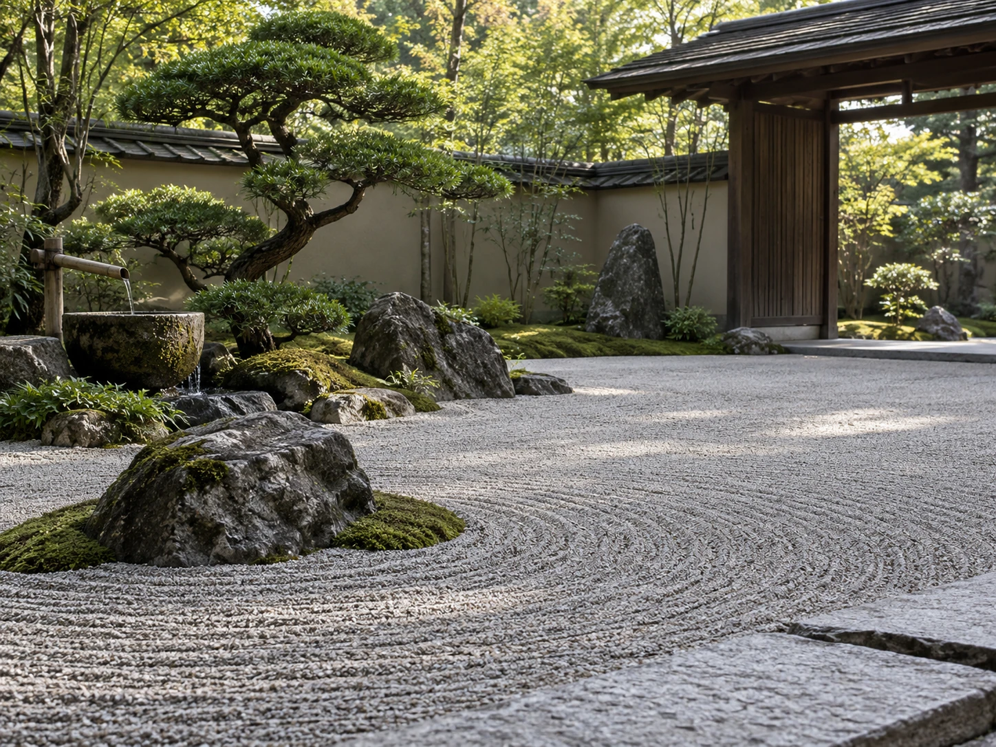 Japanese Zen garden design