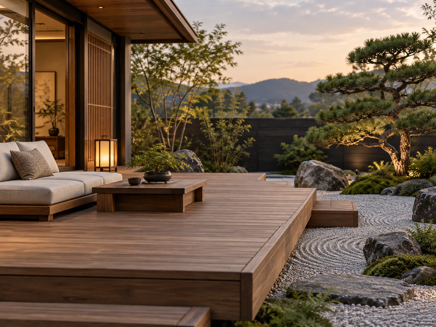 Japanese Zen deck design