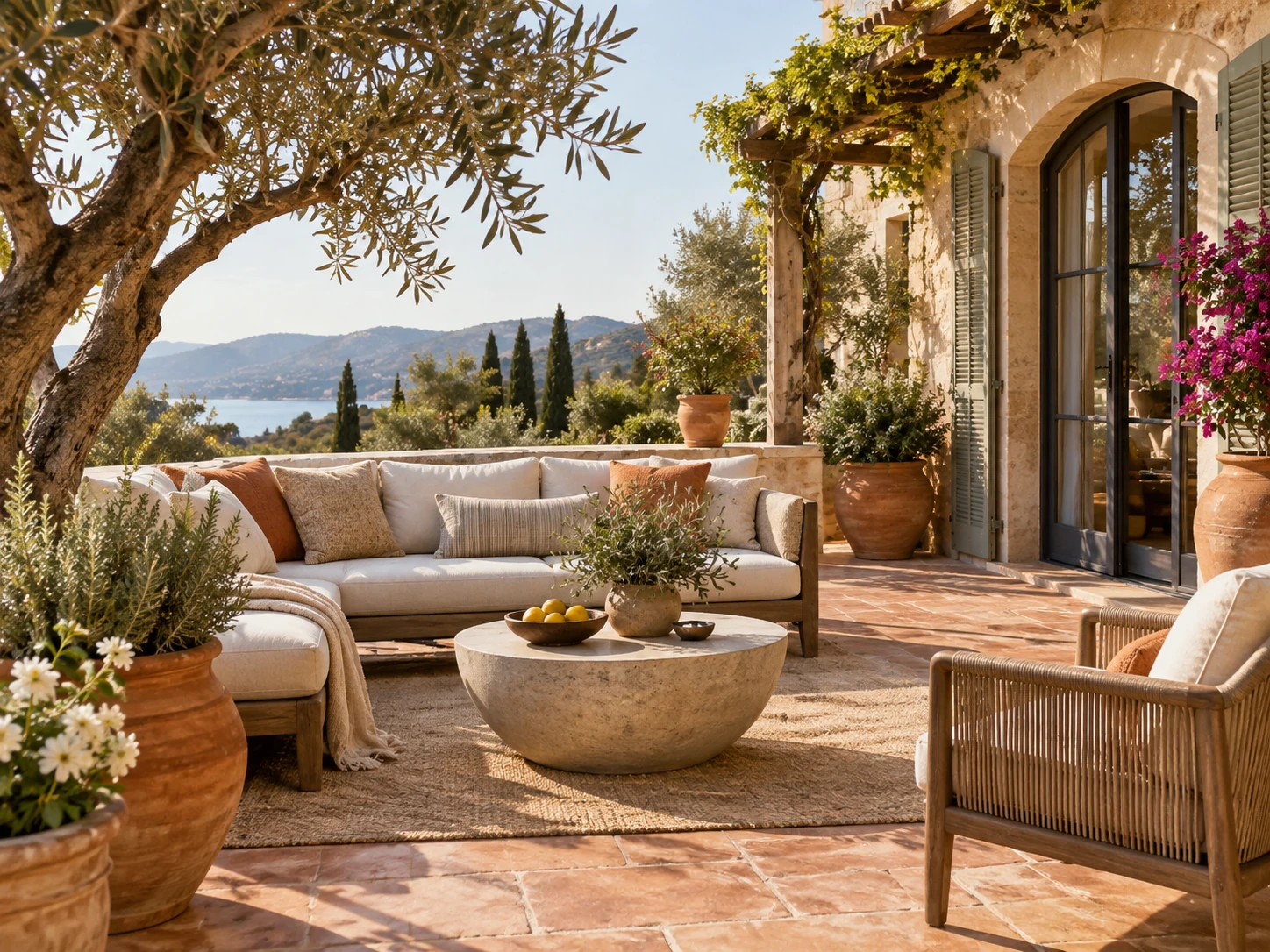 Mediterranean outdoor patio design