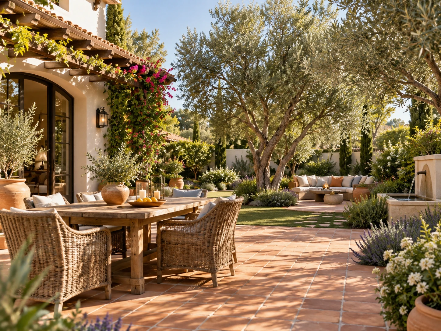 Mediterranean backyard design