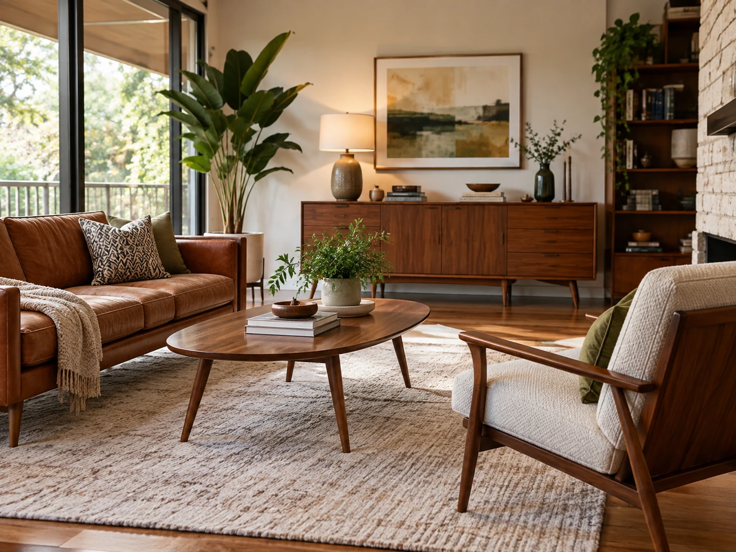 Mid-Century modern living room design