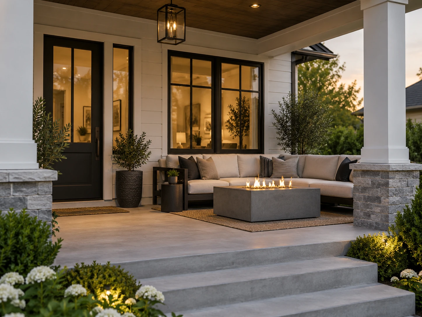 Modern Lounge front porch design