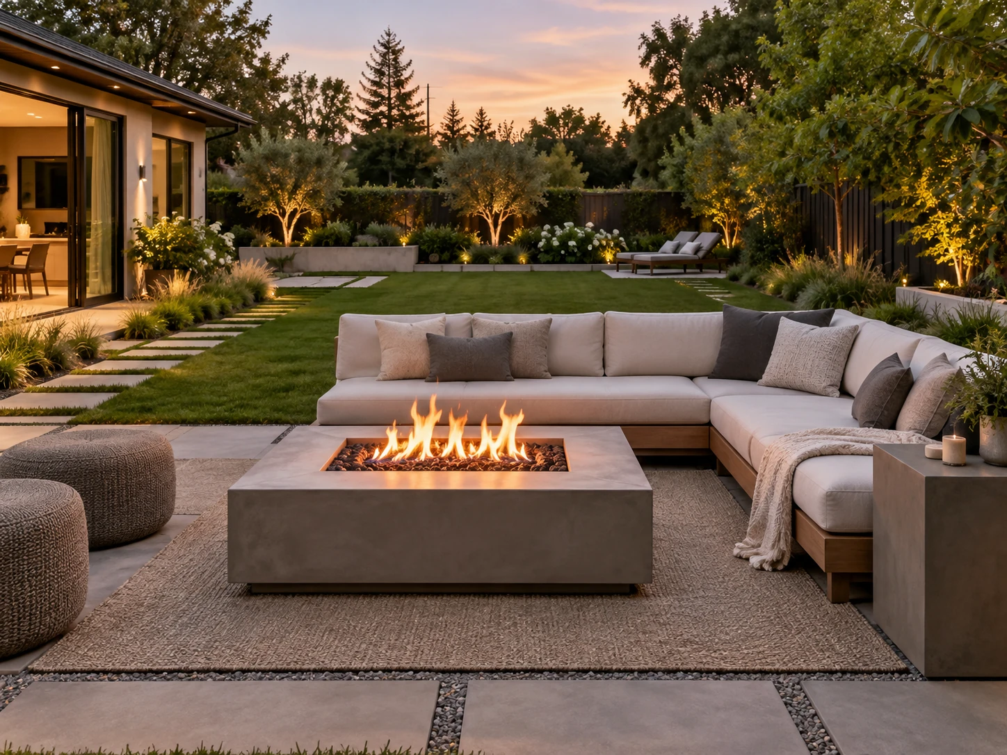 Modern Lounge backyard design
