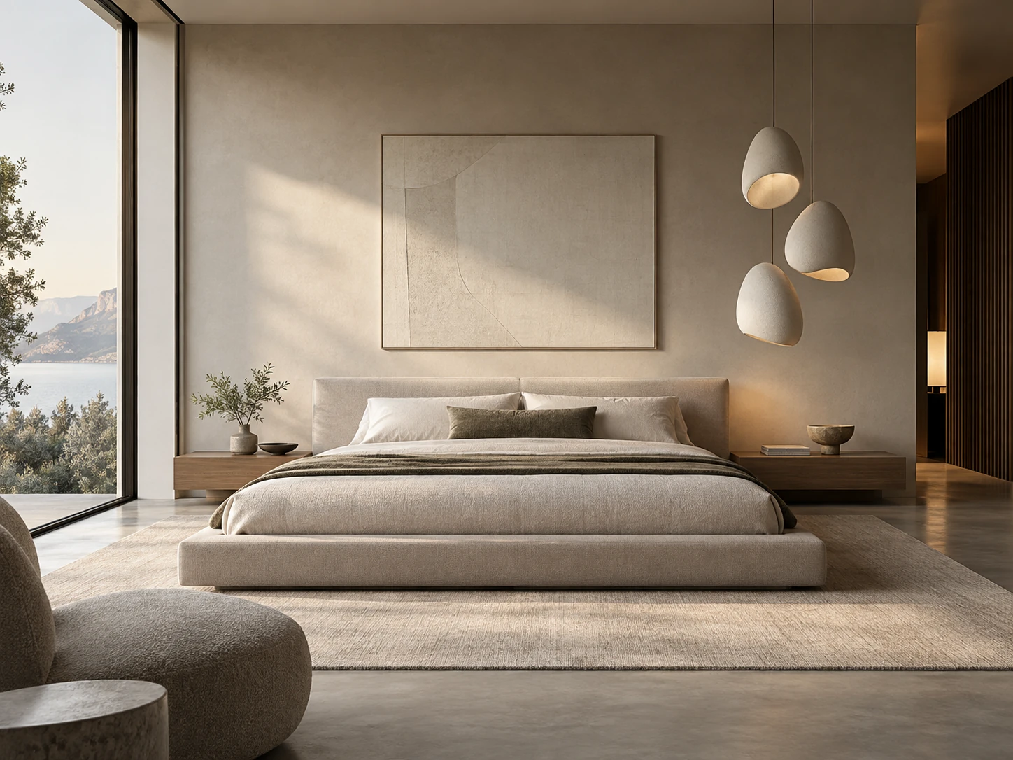 Modern Minimal master bedroom design
