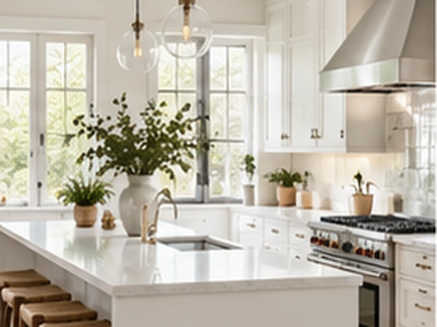 Modern White modern kitchen design