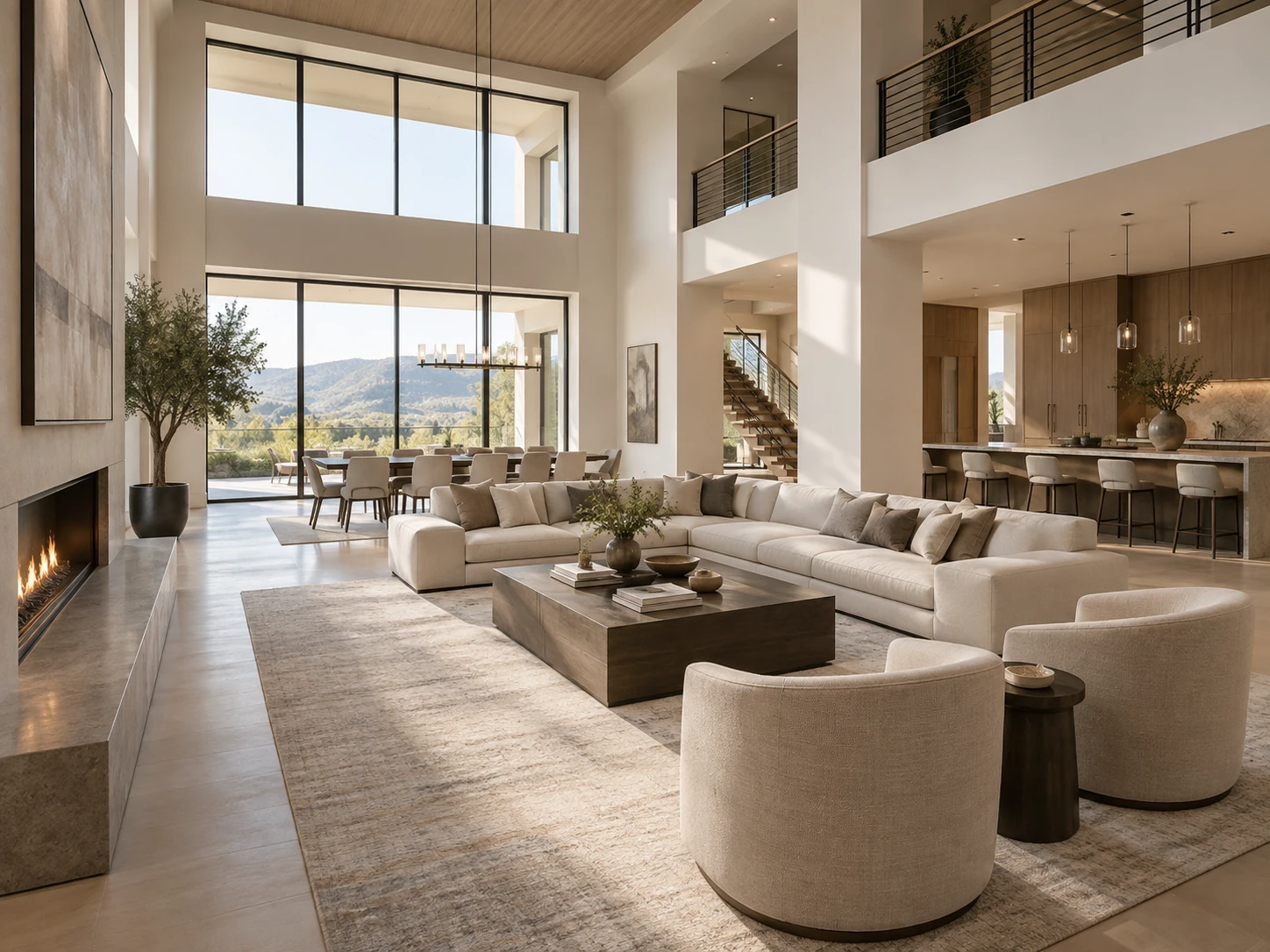 Modern great room design