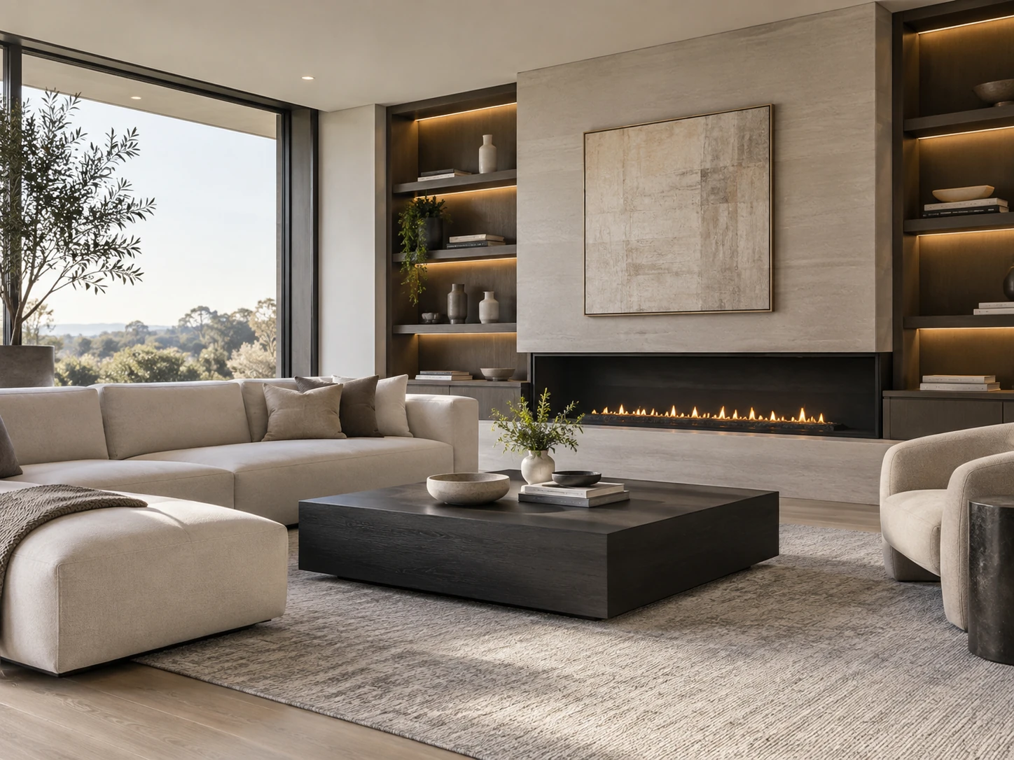 Modern modern living room design