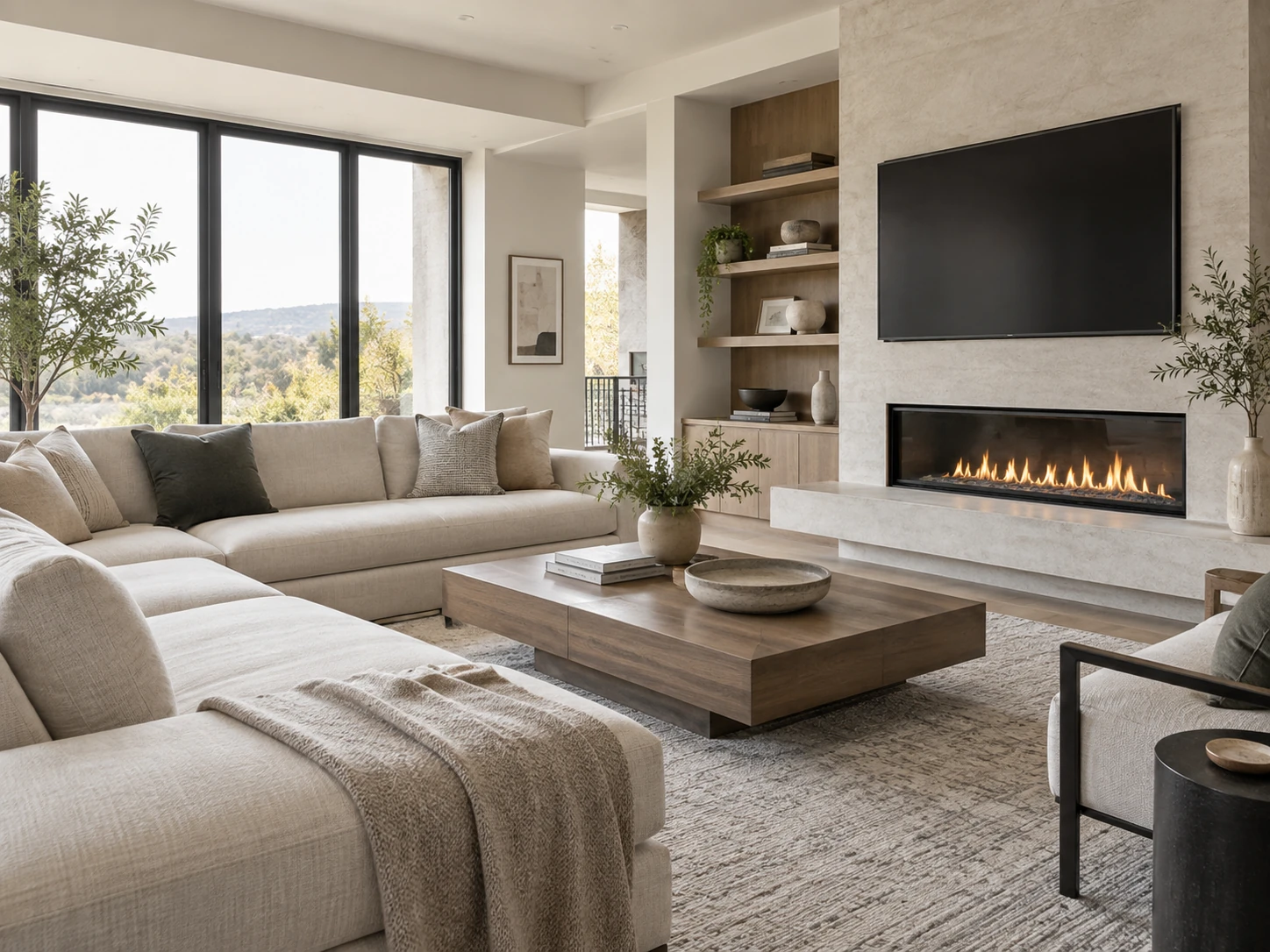 Modern family room design