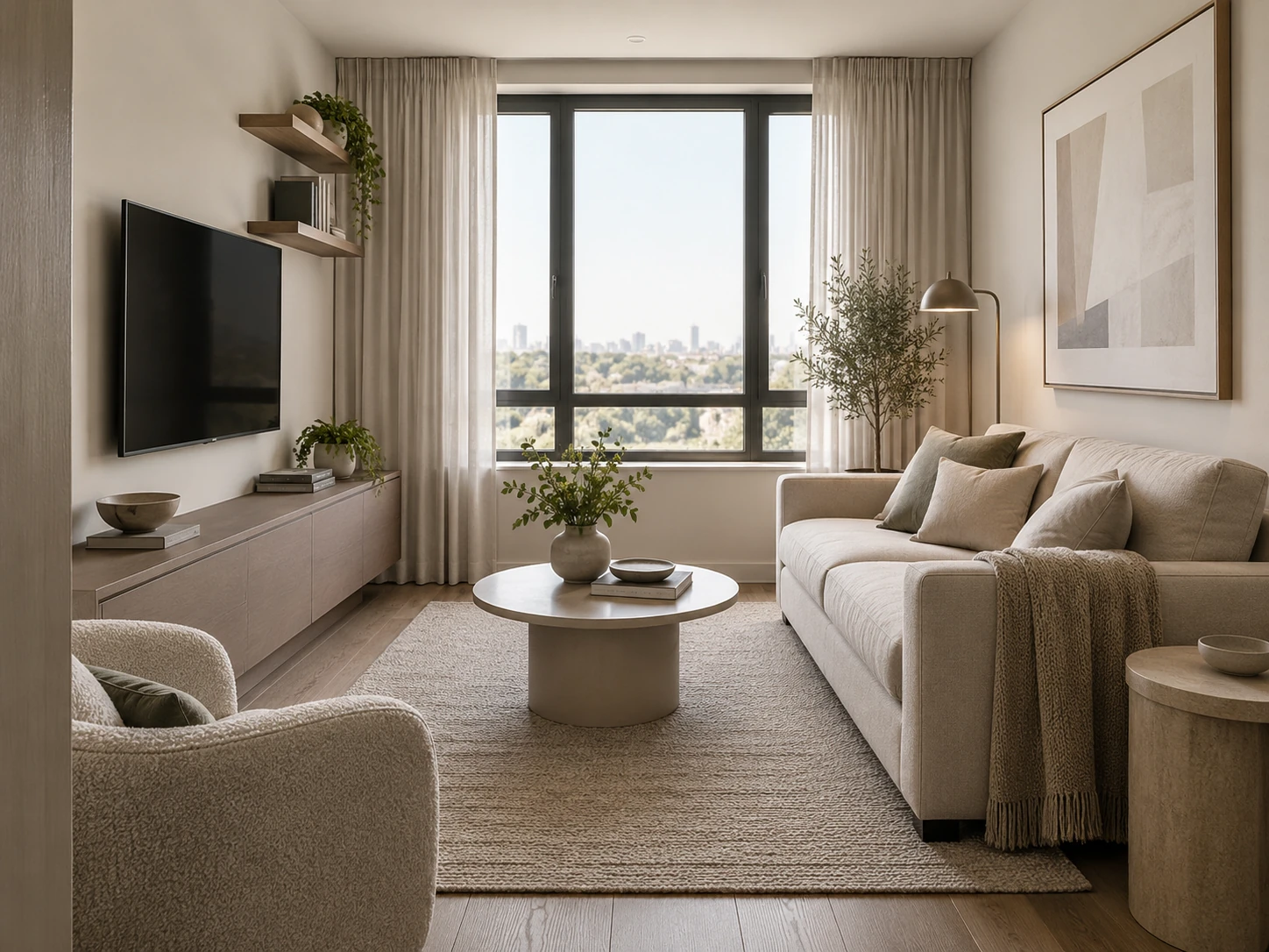 Modern small living room design