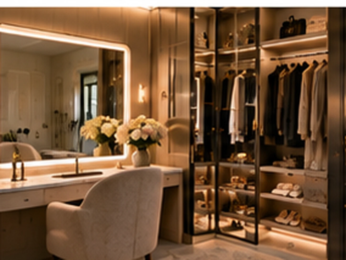 Neo-Deco Wardrobe walk-in closet design