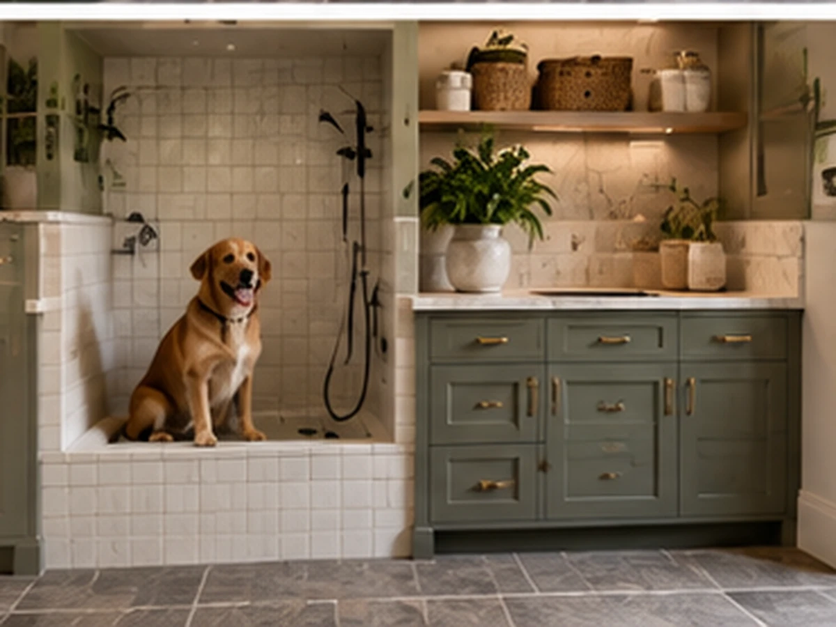 Pet Wash Mudroom mudroom design