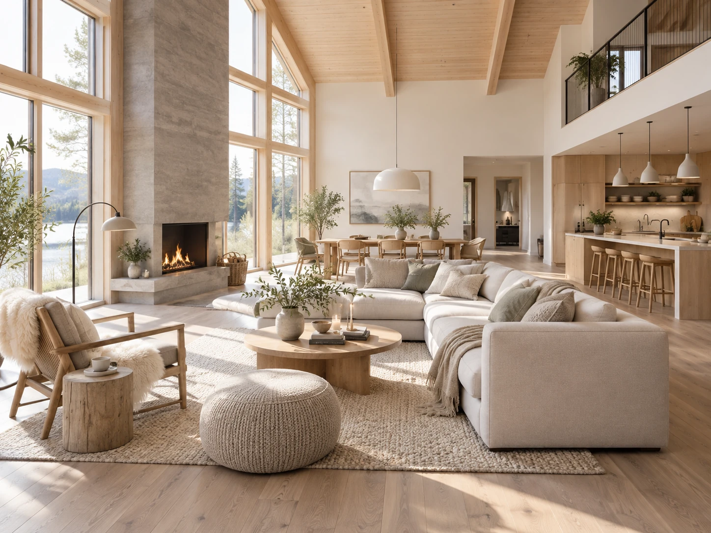 Scandinavian great room design