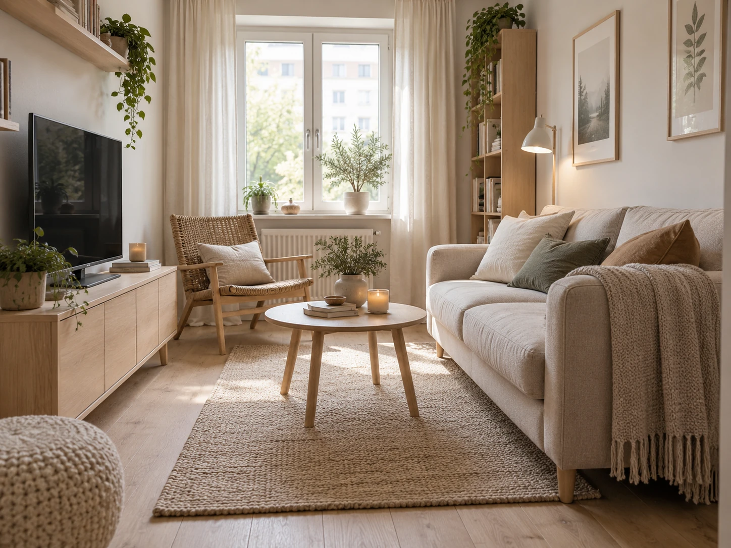 Scandinavian small living room design