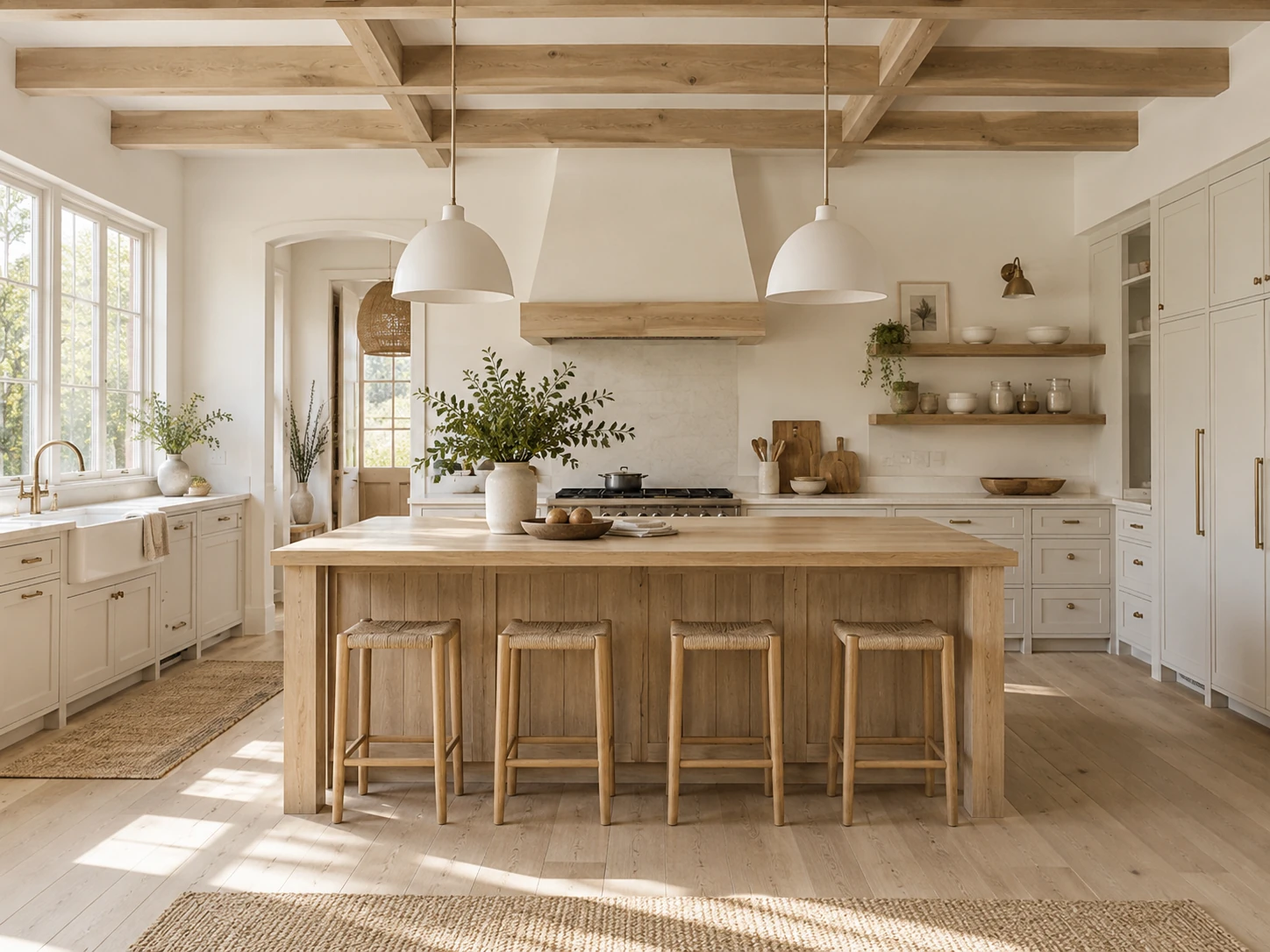 Scandinavian farmhouse kitchen design