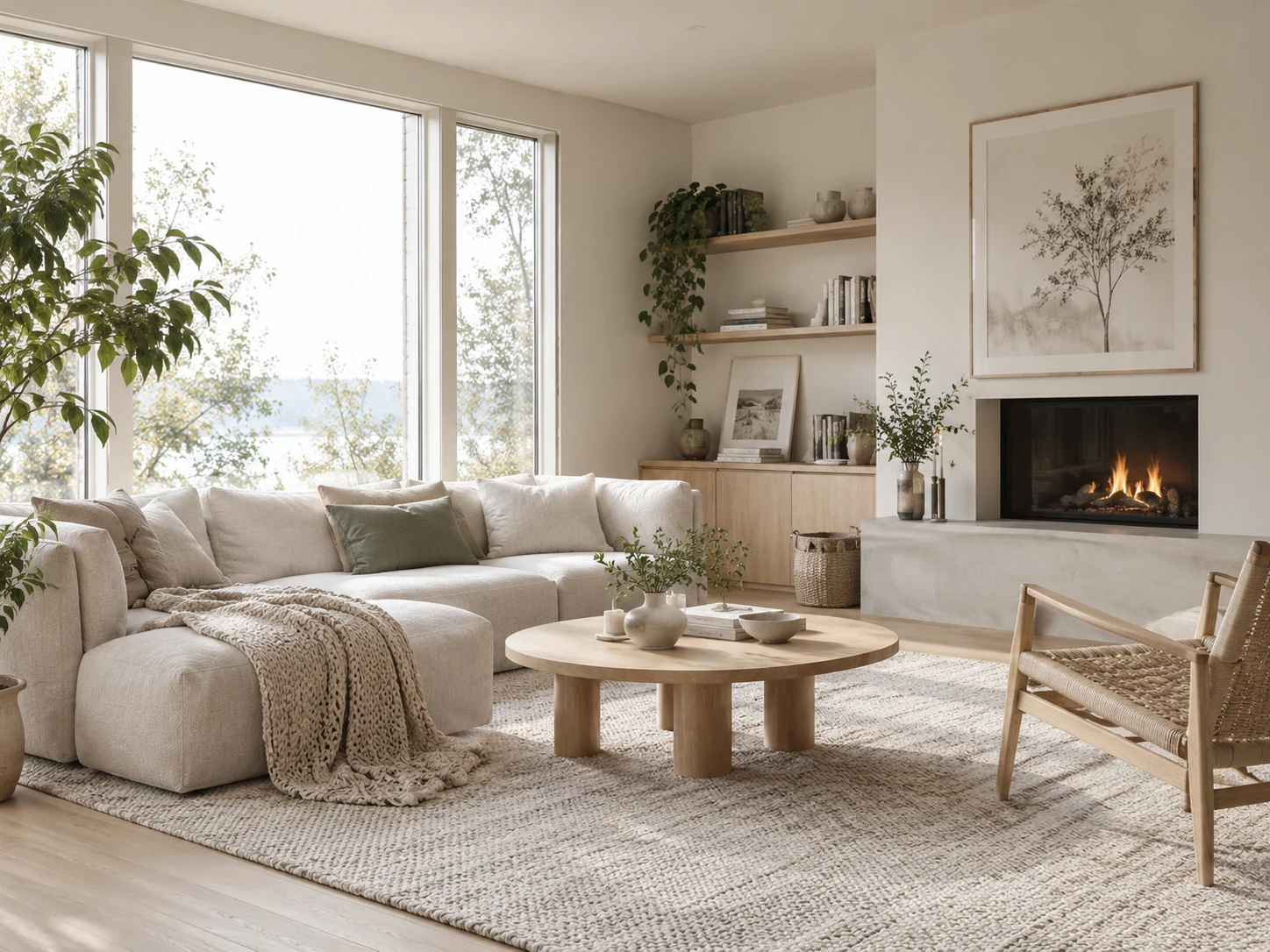 Scandinavian modern living room design