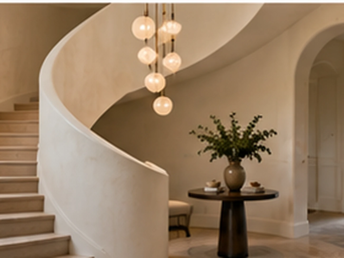 Sculptural Curve staircase design