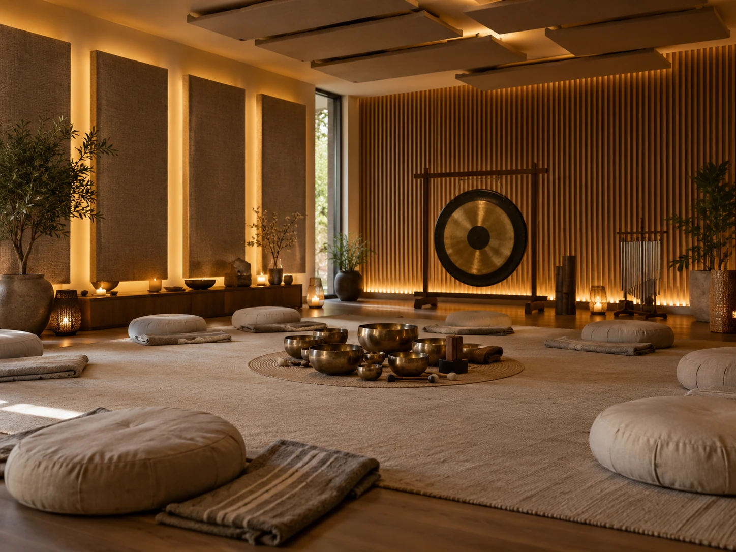 Sound Bath Studio meditation room design