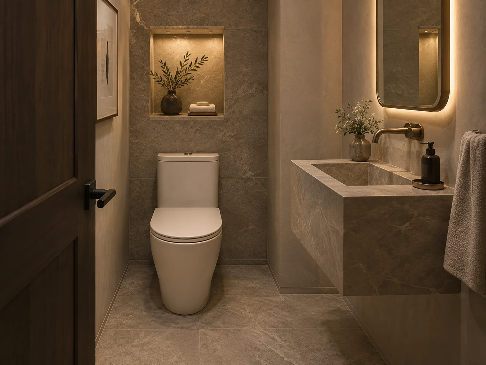 Spa Modern powder room design
