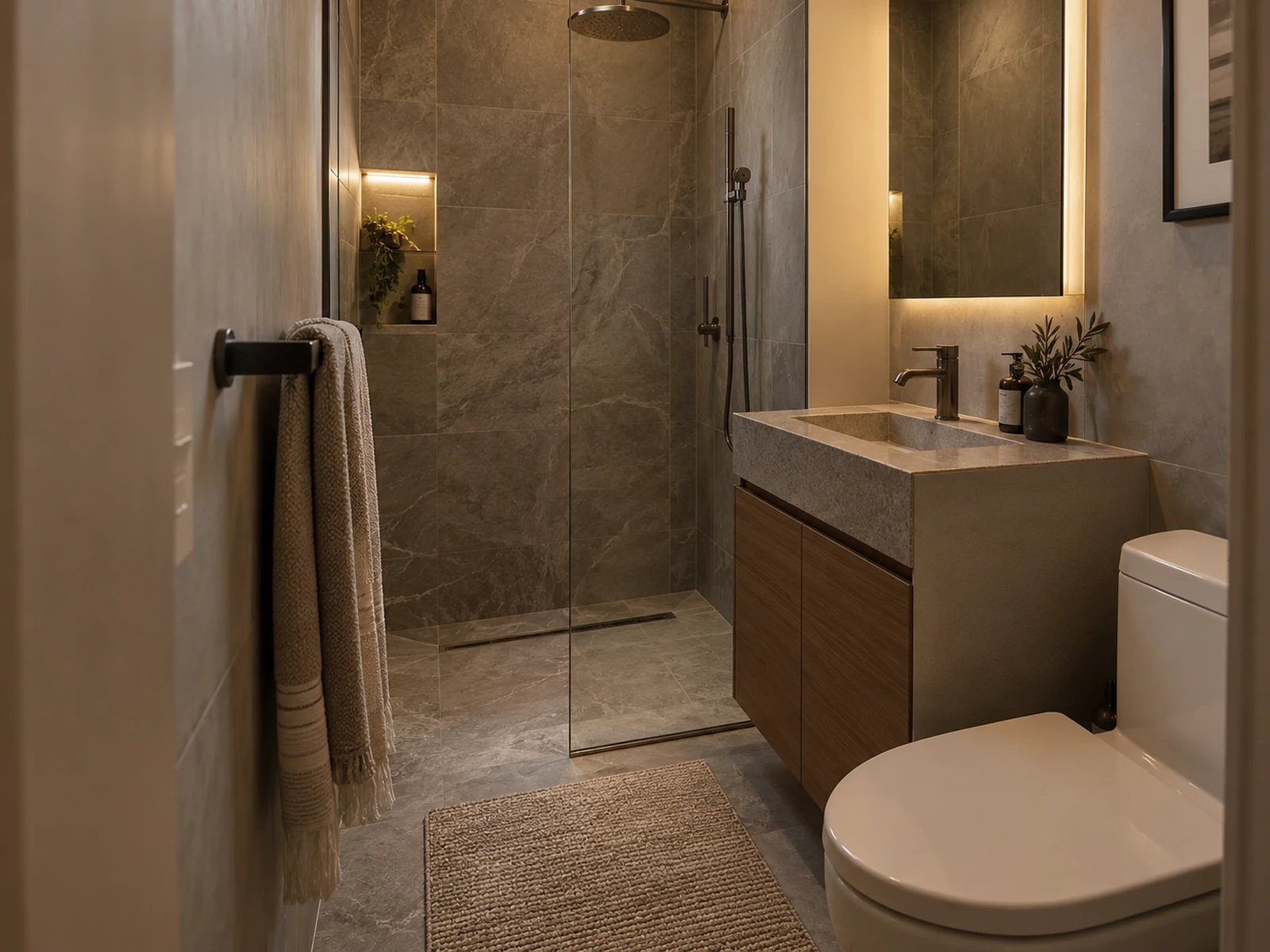 Spa Modern small bathroom design
