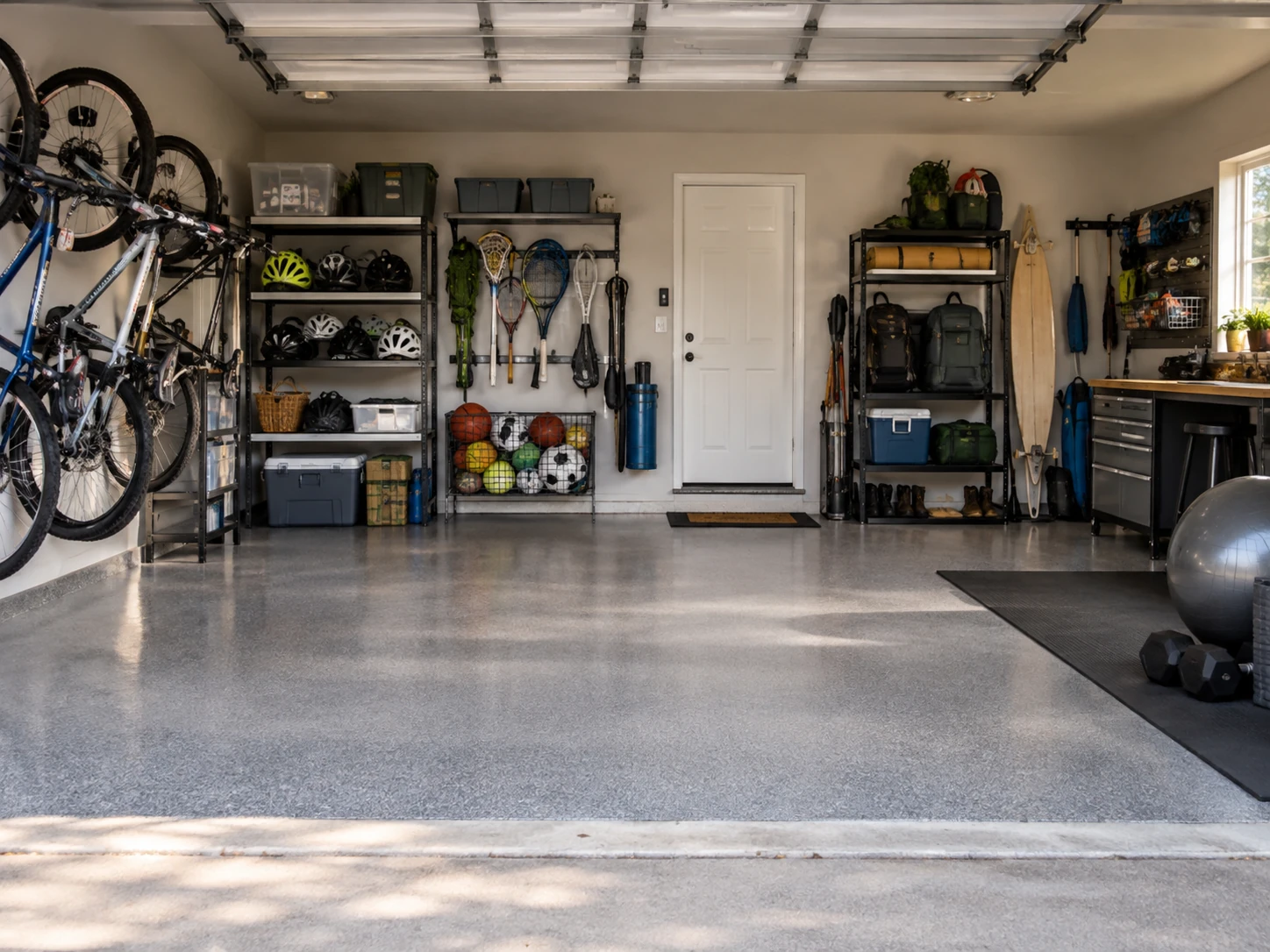 Sports Gear Hub garage design