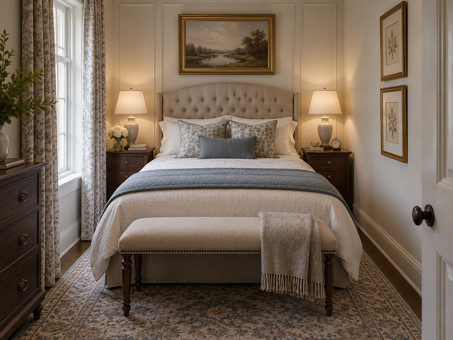 Traditional small bedroom design