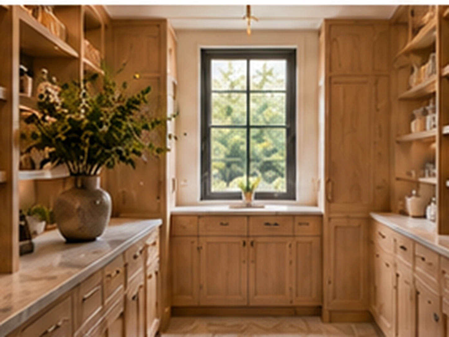 Warm Wood Pantry pantry design
